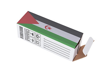 Image showing Concept of export - Product of Western Sahara