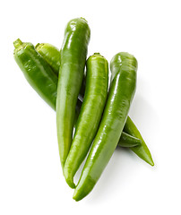 Image showing fresh green chili peppers