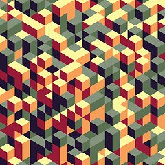 Image showing Abstract 3d geometrical background. Mosaic. Vector illustration.