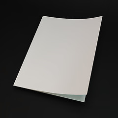 Image showing Blank page template for design layout. 3d vector illustration. 