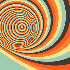 Image showing Abstract swirl background. Pattern with optical illusion. 