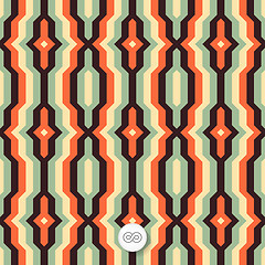 Image showing Seamless geometric background. Mosaic. 