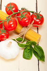 Image showing Italian basic pasta ingredients