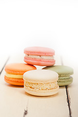 Image showing colorful french macaroons 