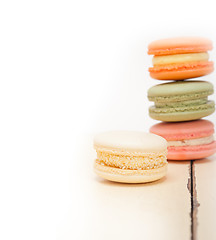 Image showing colorful french macaroons 