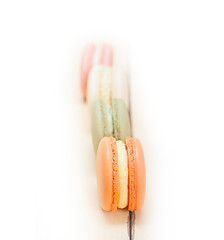 Image showing colorful french macaroons 