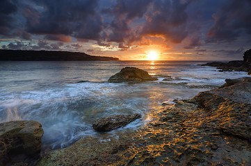 Image showing Sunrise at Long Bay Malabar Australia