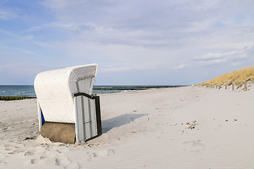 Image showing Beach chair Baltic Sea