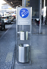 Image showing Designated Smoking Area Airport