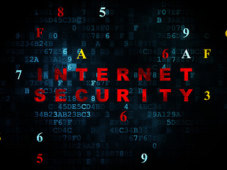 Image showing Protection concept: Internet Security on Digital background