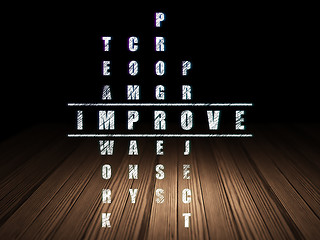 Image showing Business concept: word Improve in solving Crossword Puzzle