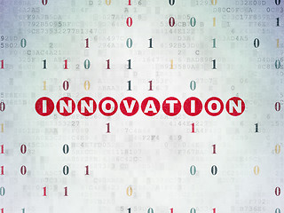 Image showing Finance concept: Innovation on Digital Paper background