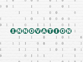 Image showing Finance concept: Innovation on wall background