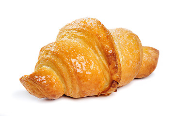 Image showing fresh croissant on white background