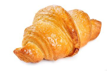 Image showing fresh croissant on white background