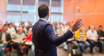 Image showing Speaker at Business Conference and Presentation.