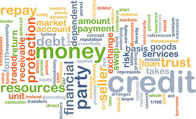 Image showing Credit wordcloud concept illustration