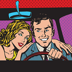 Image showing pop art comics retro style Halftone