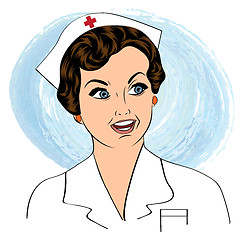 Image showing Beautiful friendly and confident nurse smiling 