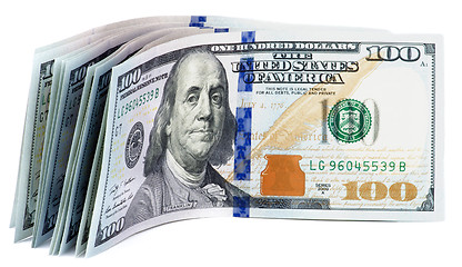 Image showing 100 US Dollar Banknotes