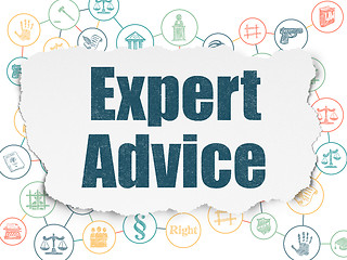 Image showing Law concept: Expert Advice on Torn Paper background