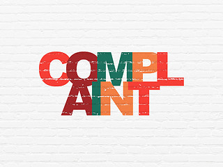 Image showing Law concept: Complaint on wall background