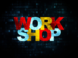 Image showing Education concept: Workshop on Digital background