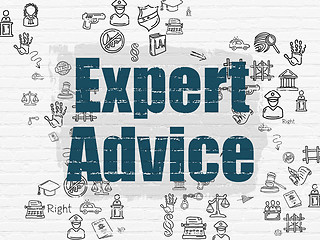 Image showing Law concept: Expert Advice on wall background