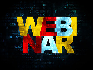 Image showing Education concept: Webinar on Digital background