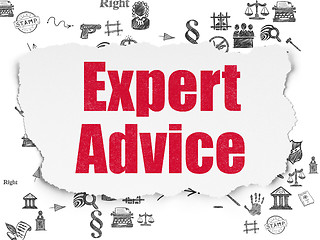 Image showing Law concept: Expert Advice on Torn Paper background