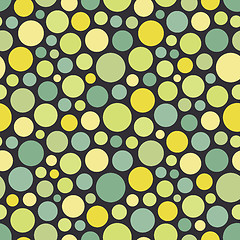 Image showing Seamless festive background from circles.  Vector Illustration. 