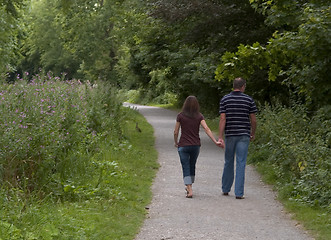 Image showing Romantic walk
