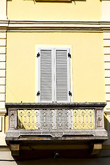 Image showing yellow terrace europe      in  the milano  