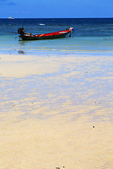 Image showing asia in the  kho tao bay   white  beach     south china sea anch