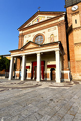 Image showing parabiago in  the old   church  closed brick 