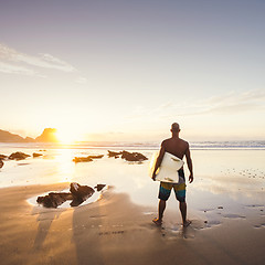 Image showing Man surfing 