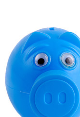 Image showing Blue Piggy Bank