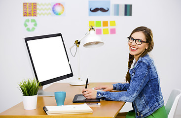 Image showing Casual businesswoman 