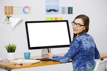 Image showing Casual businesswoman 