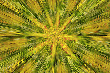 Image showing abstract background with green and yellow strips