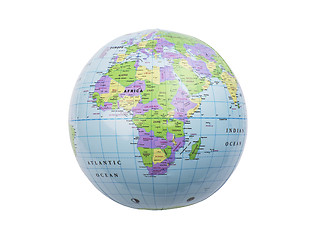 Image showing Inflatable globe isolated