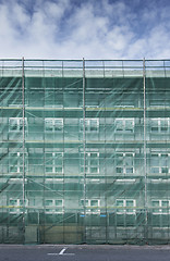 Image showing Scaffolding on a house