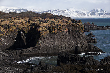 Image showing Impressive volcanic fjords in West Iceland