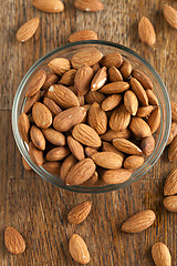 Image showing Organic Raw Almonds