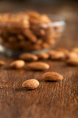 Image showing Raw Almonds Macro