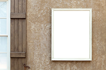 Image showing Blank Wall Sign with Copy Space