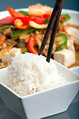 Image showing Thai Food with Jasmine Rice