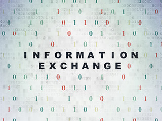 Image showing Information concept: Information Exchange on Digital Paper background