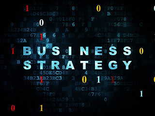 Image showing Finance concept: Business Strategy on Digital background