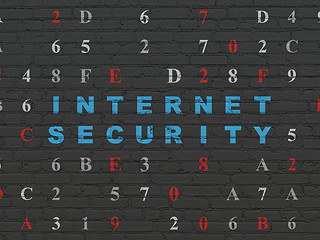 Image showing Privacy concept: Internet Security on wall background